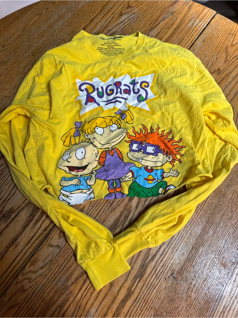 Nickelodeon Yellow Rugrats Graphic Crop Top